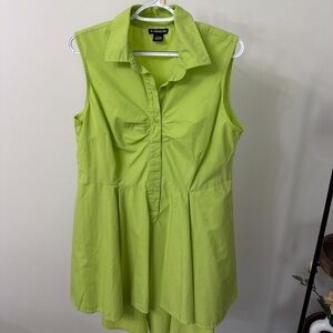 18 Centimeters Women's Lime Green Sleeveless Top